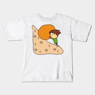 Overcoming difficulties. Roll a stone uphill. Let. Willpower. Interesting design, modern, interesting drawing. Hobby and interest. Concept and idea. Kids T-Shirt